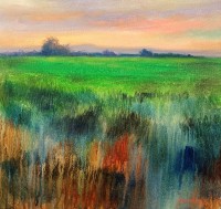 Tahir Bilal Ummi, 18 x 18 Inch, Oil on Canvas, Landscape Painting, AC-TBL-130 Tahir Bilal Ummi, 18 x 18 Inch, Oil on Canvas, Landscape Painting, AC-TBL-130